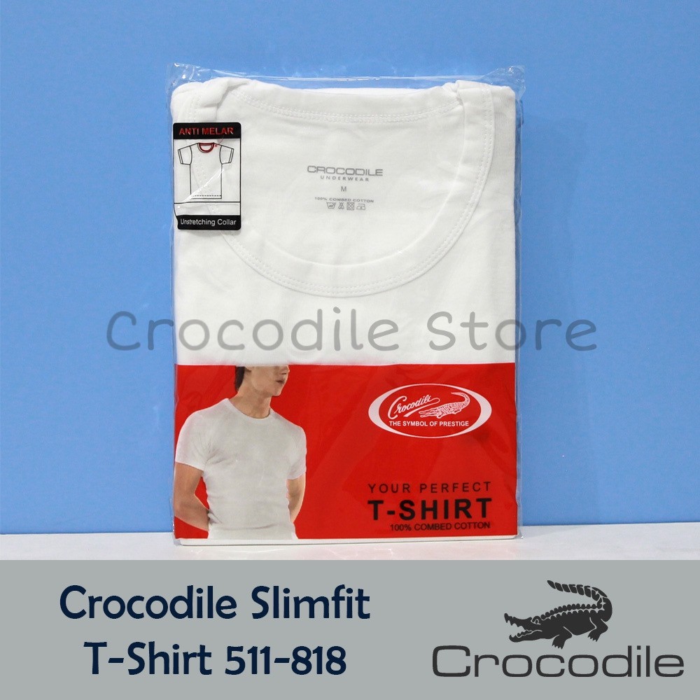 Kaos Oblong Polos Slim Fit Crocodile 511-818