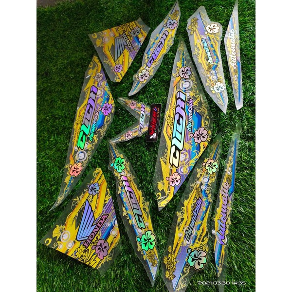 STRIPING TRANSPARAN VARIO LED OLD 125 150 HOLOGRAM