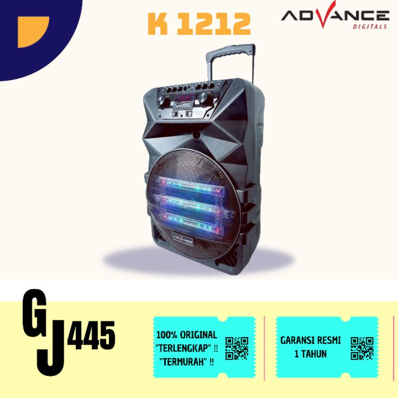 Advance K1212 Speaker Bluetooth Portable