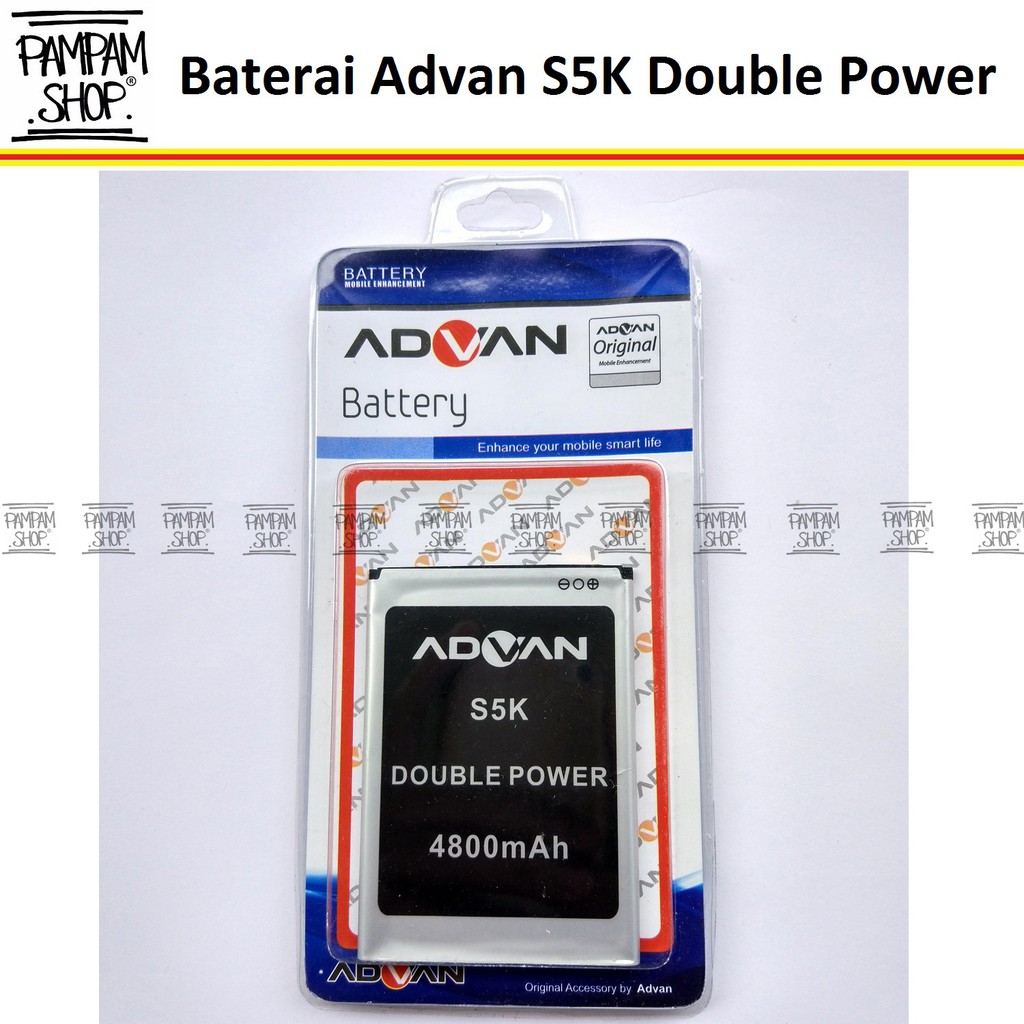 Baterai Advan S5K Original Double Power | Batre, Batrai, S 5K, S5 K, BP-S5K, HP, Advance