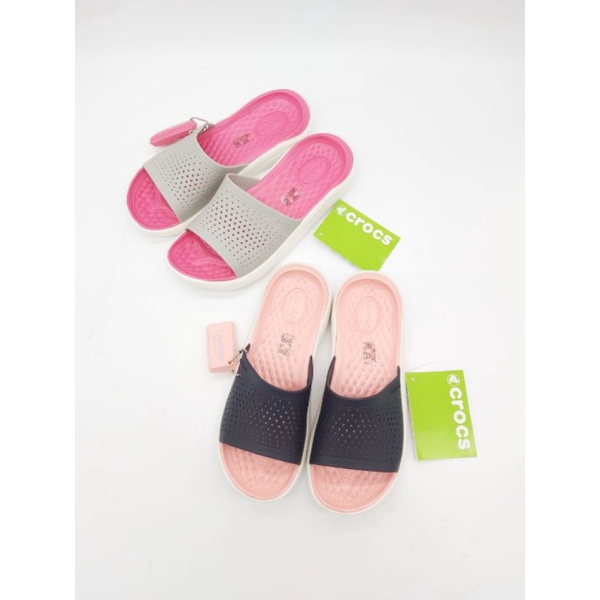 SANDAL CROCS LITERIDE SLIDE / CROCS LITERIDE / SANDAL CROCS WANITA
