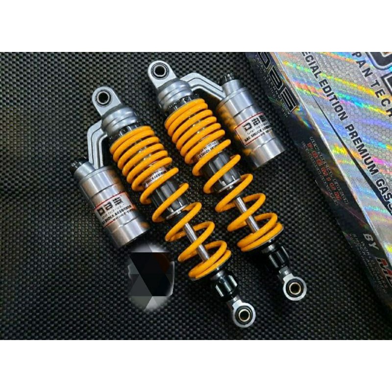 SHOCKBREAKER TABUNG DBS/8894 GP-SERIES MOTOR BEBEK RX KING-SUPRA-MEGAPRO-KARISMA-REVO-JUPITER Z-VEGA-YELLOW/TITANIUM