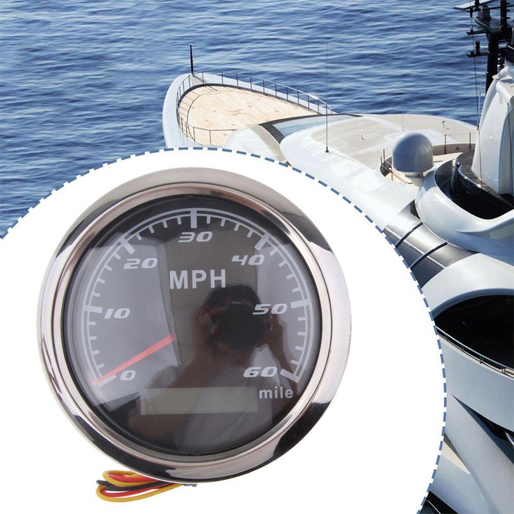 Populer Speedometer Gauge Retrofit 85mm Anti Air 60 MHP Mobil RV Boat