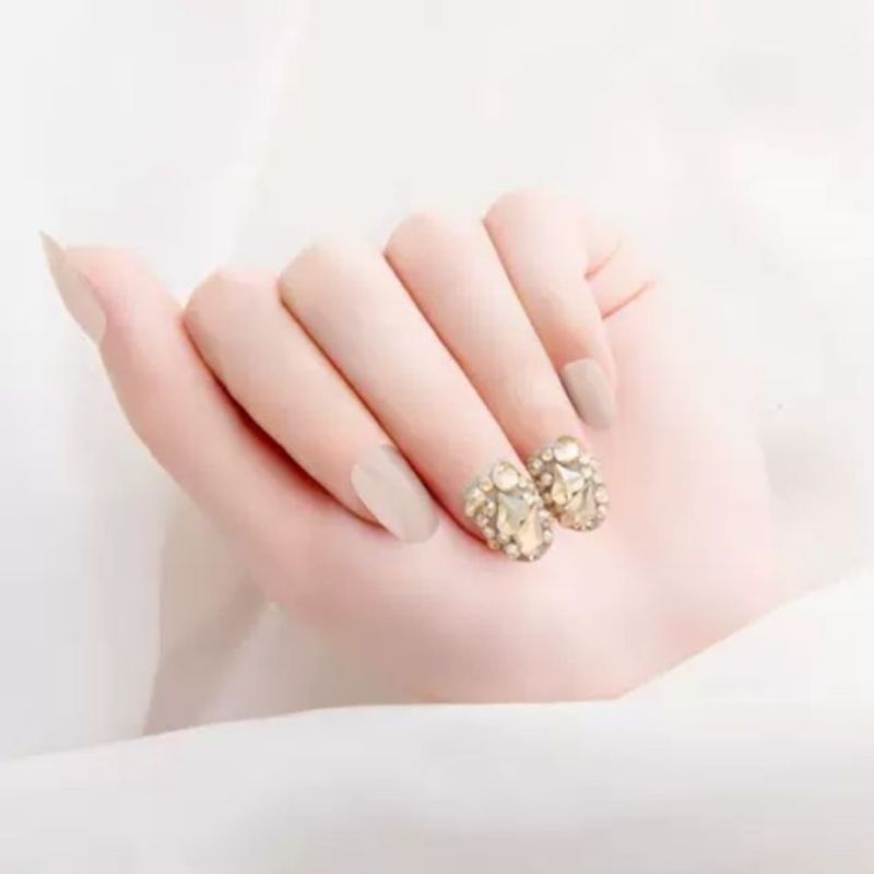 Kuku Palsu 3D/ Nail Art/ untuk Pengantin/isi 24pcs Fake Nails for Bride