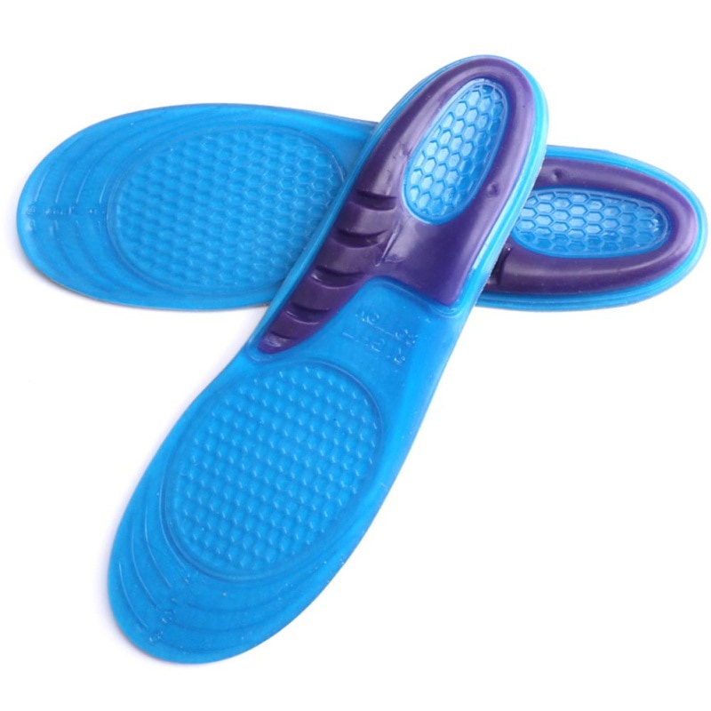 Insole Murah Alas Sol Dalam Sepatu Gel Orthotic Size M - Biru