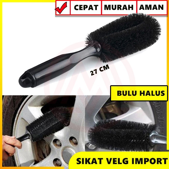 SIKAT VELG WHEEL BRUSH SIKAT PEMBERSIH VELG SIKAT BAN MOTOR MOBIL