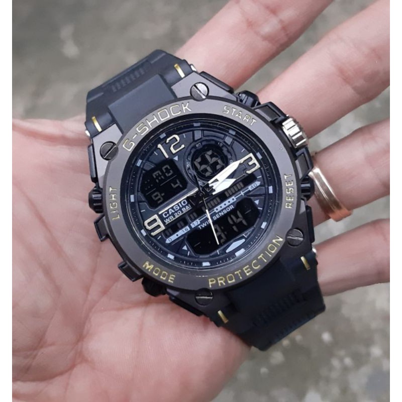 Jam tangan G Shock GST8600  Rante mika dan tali karet pilihan warna