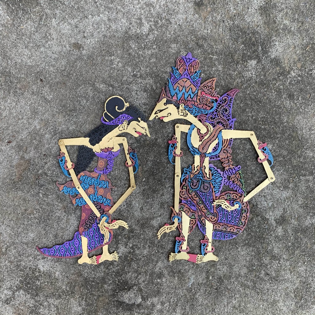Wayang Kulit Rama Shinta Mahar 28 cm