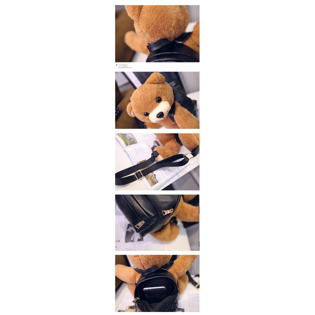 [LOGU] Tas beruang, Tas boneka 3D, Tas couple ibu dan anak, tas beruang pakai tas-7