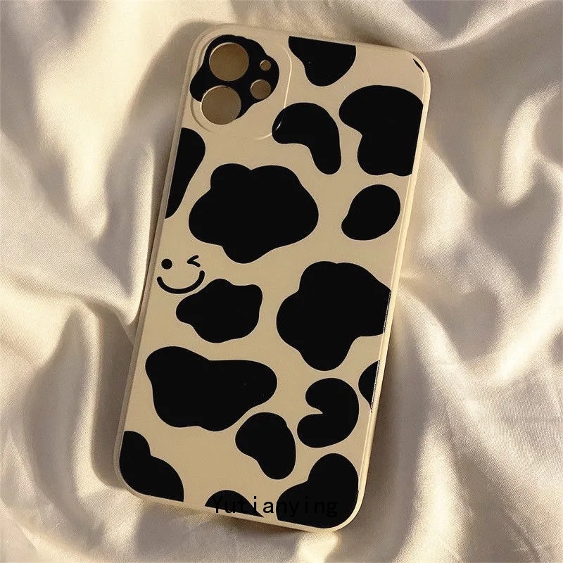 Case for Iphone Xr X 8 7 6 6S Plus Iphone 13 12 11 Pro Max Xs Max Smiley Leopard Print Soft Shockproof Silicone Phone Cover