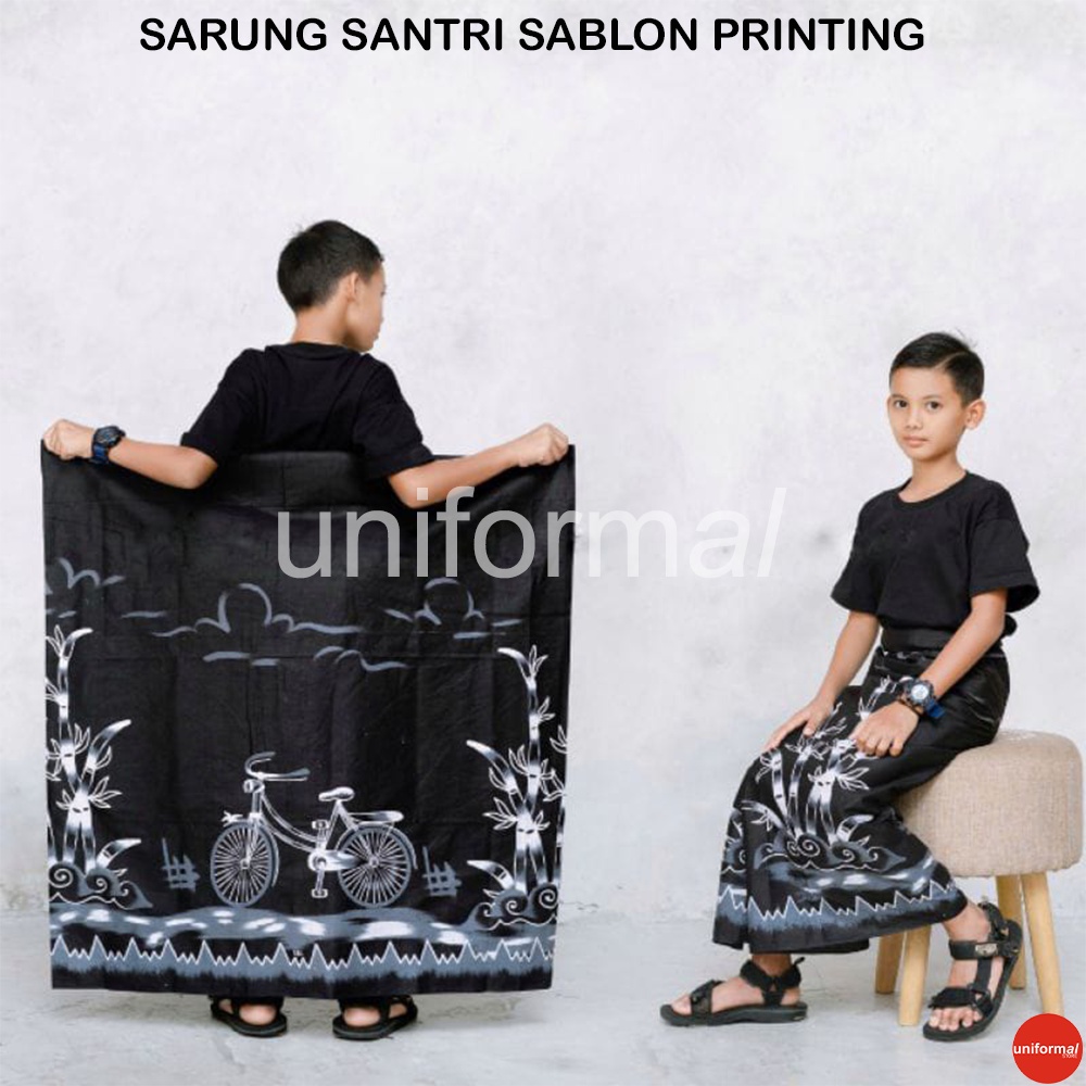 SARUNG ANAK / SARUNG ANAK SD DAN SMP / SARUNG PALAIKAT PALEKAT / SARUNG KANG SANTRI GUS AZMI / SARUNG BATIK / SARUNG ANAK TANGGUNG / SARUNG MOTIF BECAK ONTEL HITAM / COKLAT MERAH BIRU / SARUNG BAHAN KATUN HALUS / SARUNG POLKADOT / SARUNG PRINTING