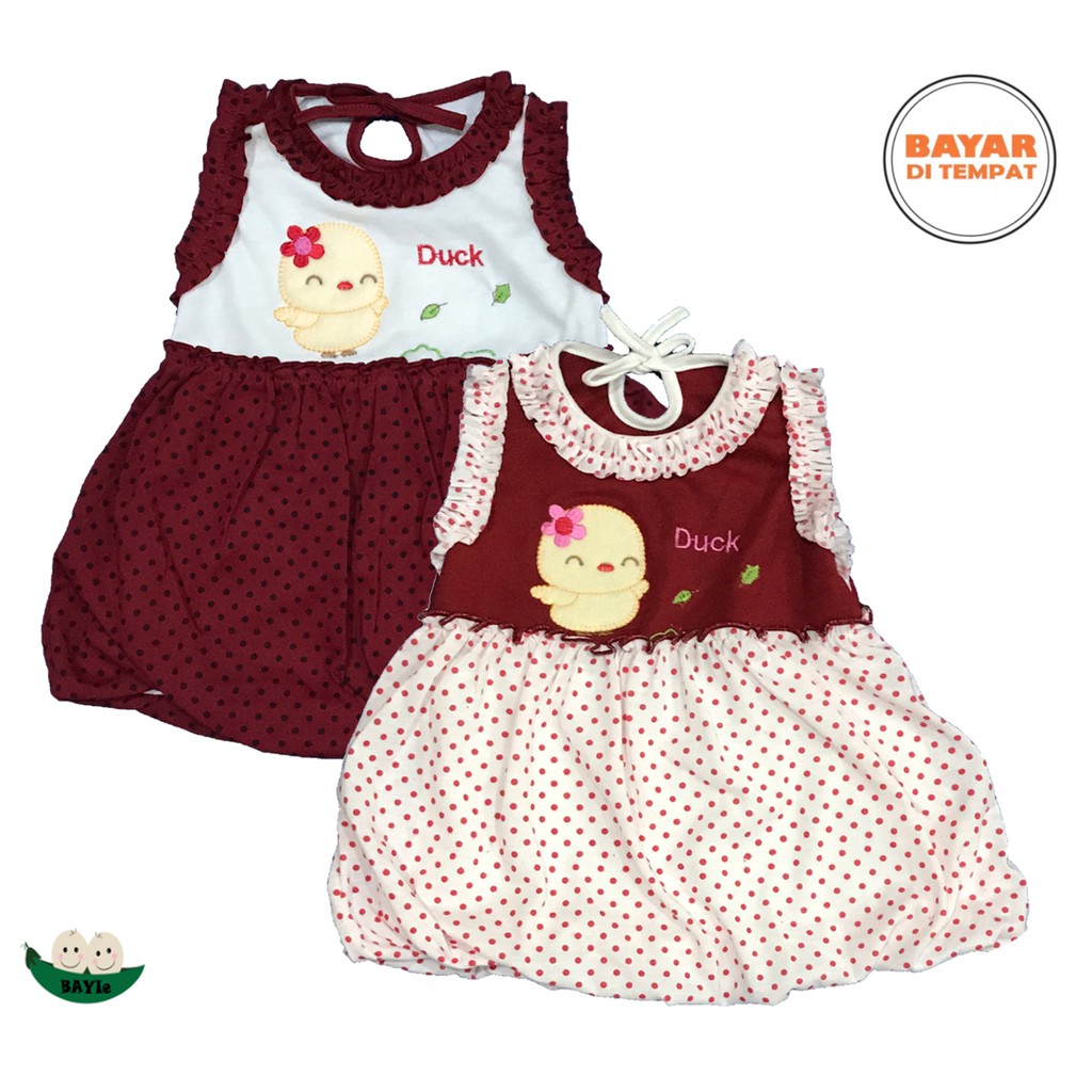 BAYIe Baju  bayi  Perempuan  Dress Ballon motif DUCK PLANET 