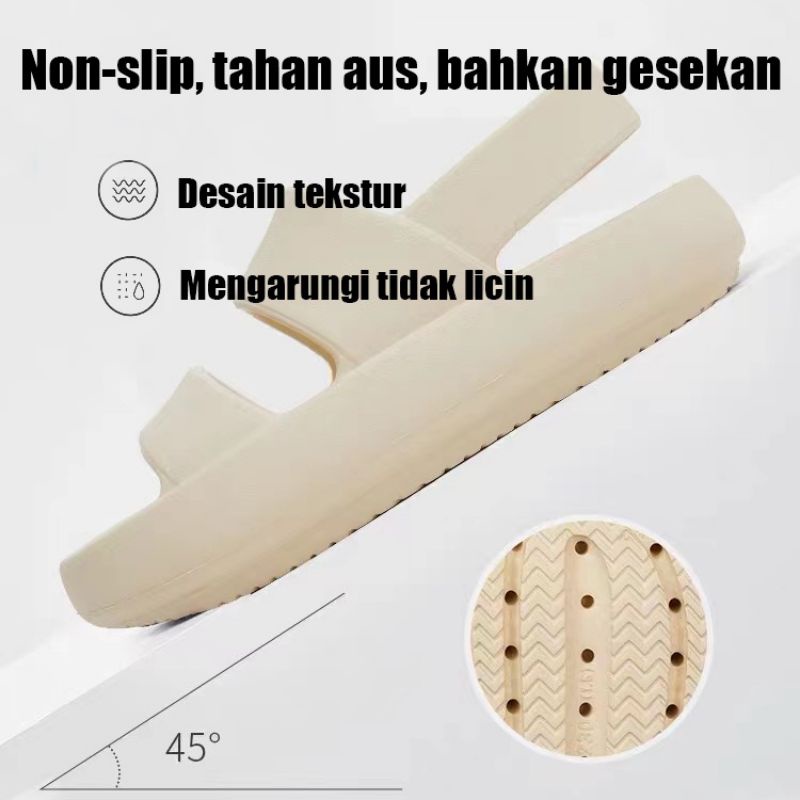 Sandal Fuji Viral  Sendal Wedges Cewek Lalisa Import Ringan Sandal Korean style Miniso