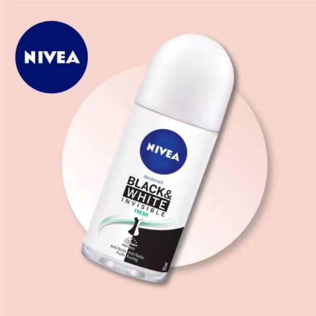 NIVEA Deodorant Invisible Black &amp; White Fresh Roll On - 50 ml