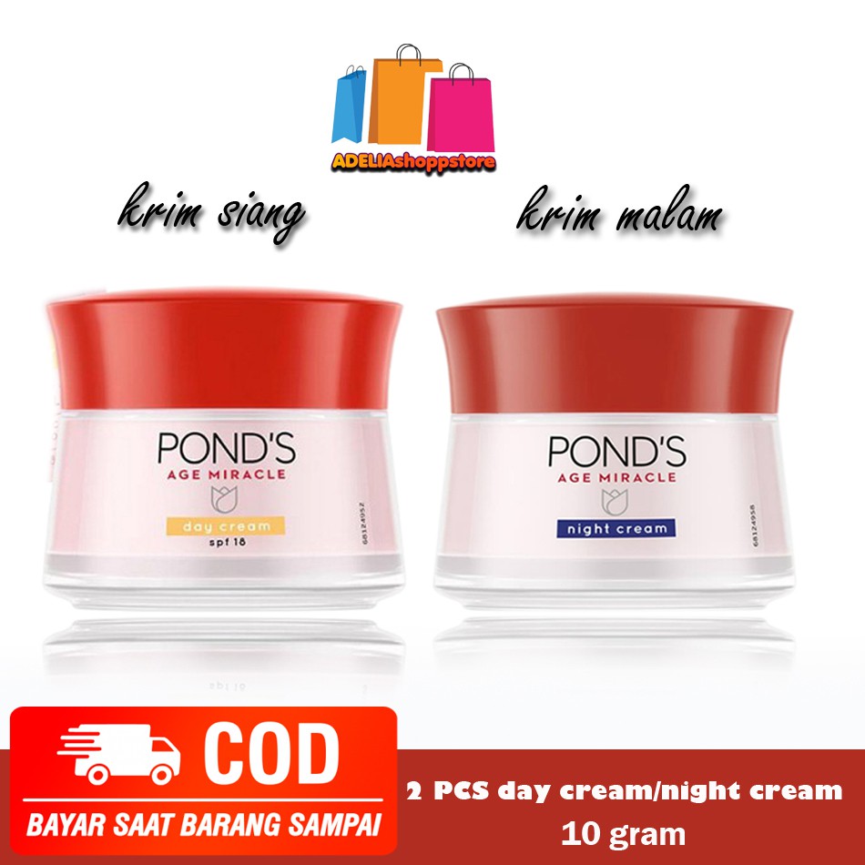 Ponds Age Miracle Day Cream & Night Cream 1paket Original Youthful Glo