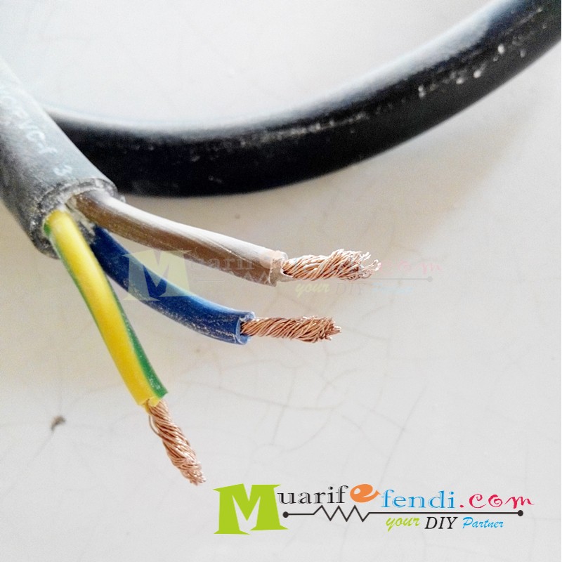 Kabel 3x2.5 mm NYYHY 3P AC Cord Power Amplifier