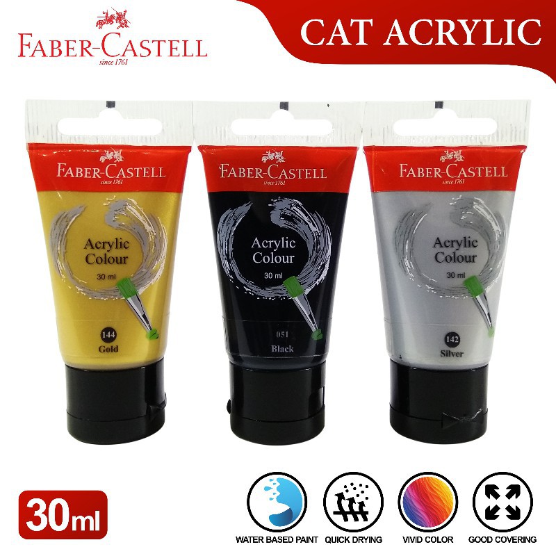 FABER CASTELL ACRYLIC COLOUR 30 ML 1830 CAT  AKRILIK  CAT  