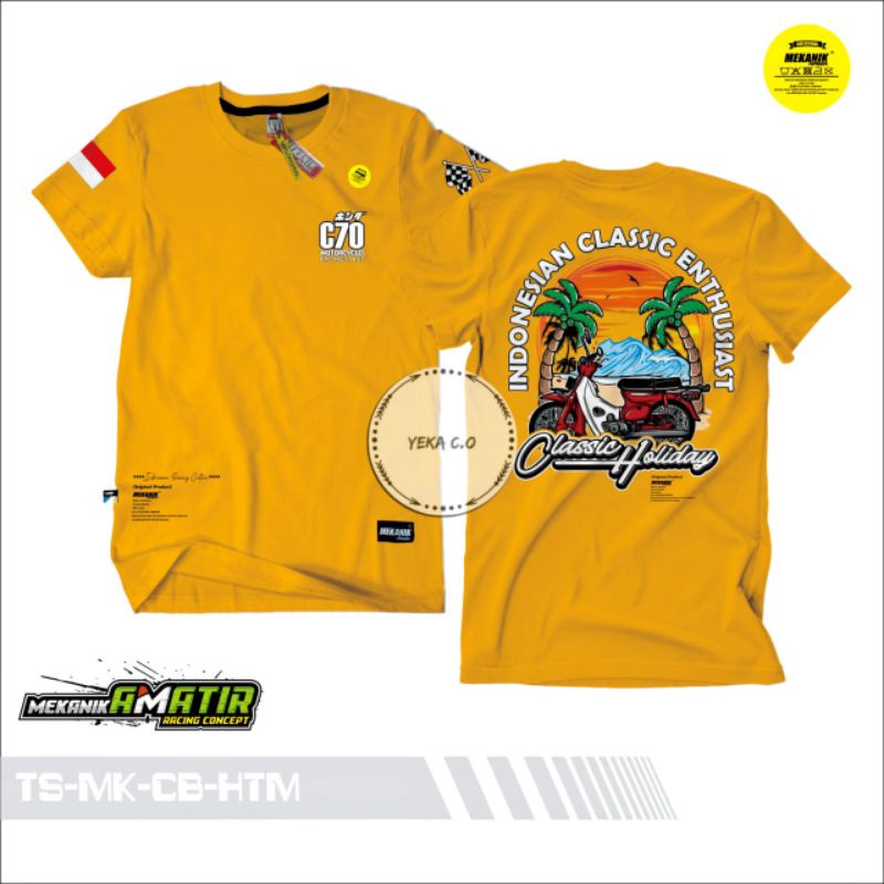 T-shirt C70/t-shirt motor classic/t-shirt C70 classic/t-shirt C70 modifikasi/t-shirt classic holiday