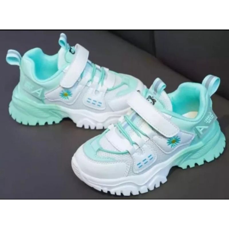 sneakers anak perempuan model korea terbaru flowers