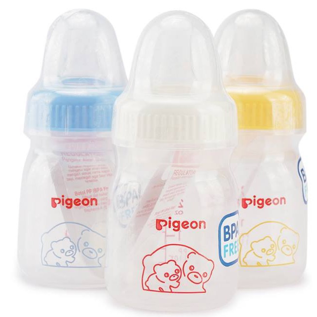 BOTOL PIGEON STANDART 50ML  Nipple Silicon / BOTOL SUSU BAYI PIGEON