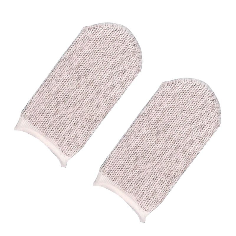 CRE  1Pair Sweat-Proof Knitted Fabric Finger Cover Game Touch Screen Thumb Game Pad Finger Sleeve for Gaming Accessories