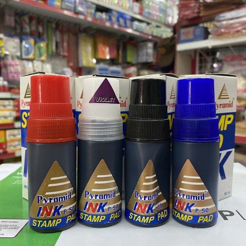 

Tinta bak stempel Pyramid / Tinta cap stempel Biru Merah Ungu Hitam (1pcs)