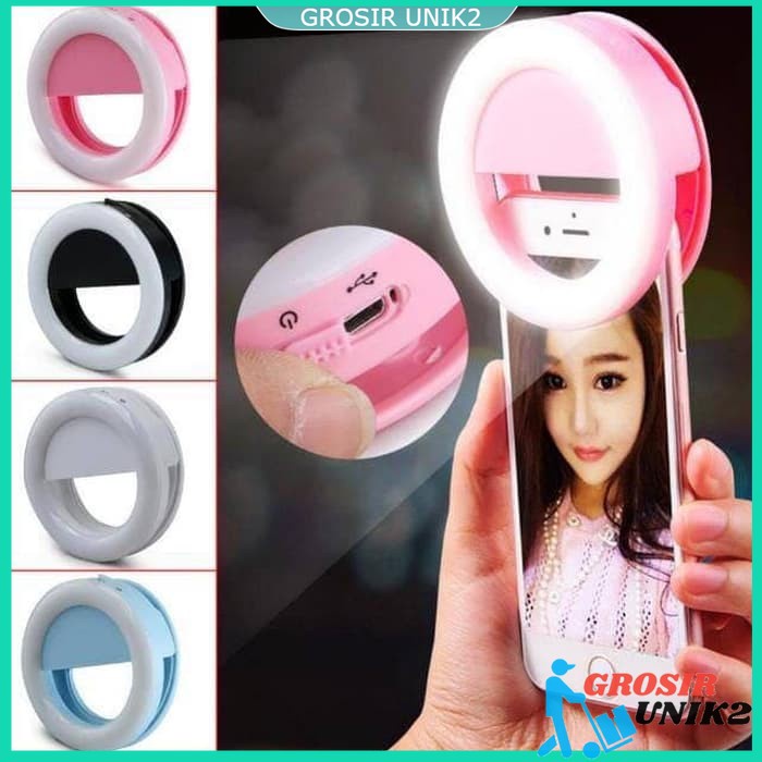 Ring selfie USB charge Ring Light Lampu selfie GROSIR UNIK2