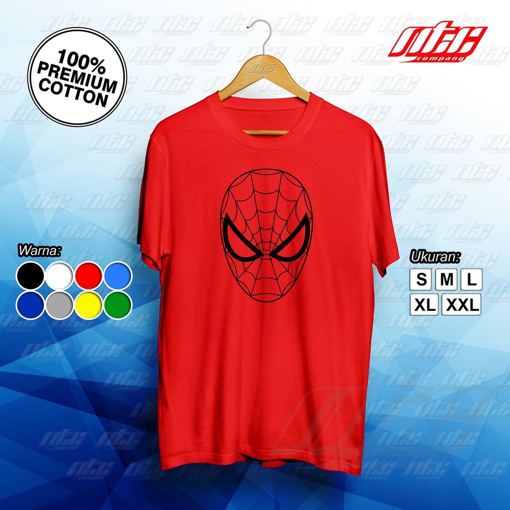 Kaos / T-shirt / Baju Topeng SPIDERMAN Original Terbaru   -MITRA