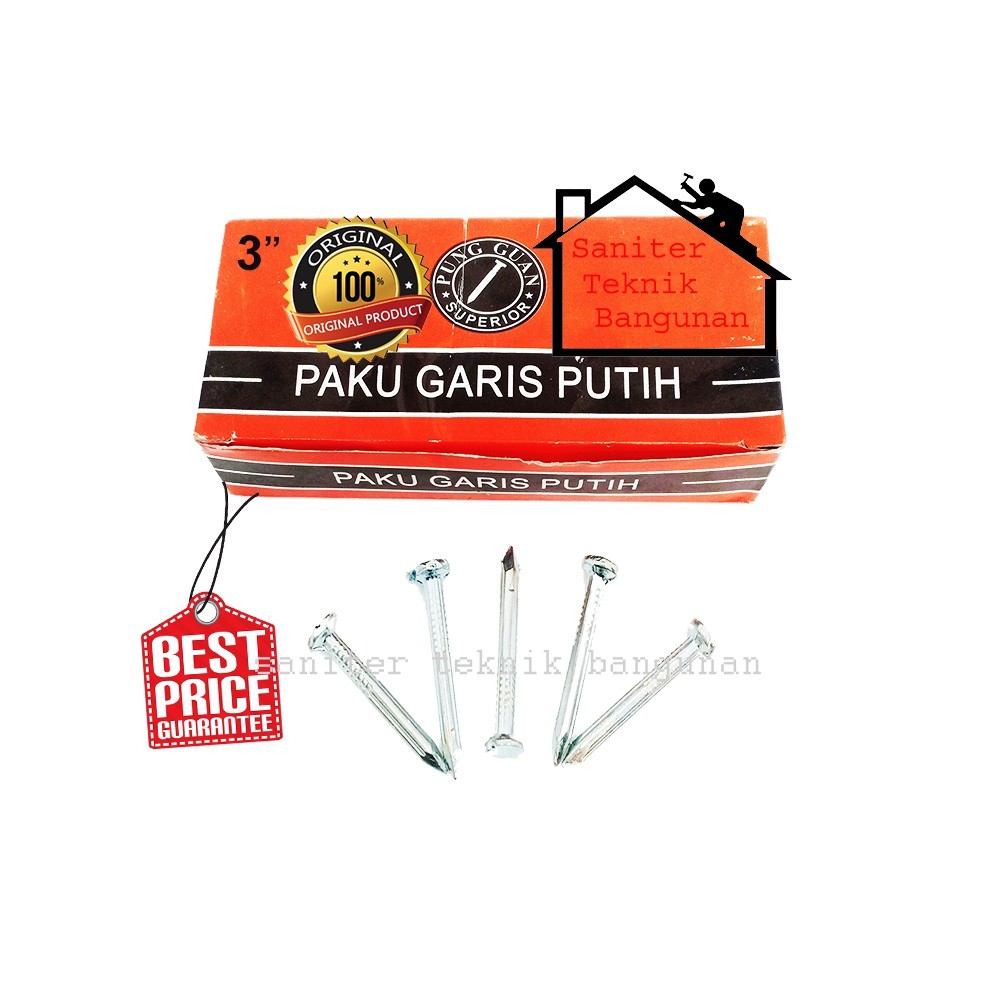 PAKU BETON-PAKU TEMBOK GARIS PUTIH 1&quot; - 5&quot; INCH