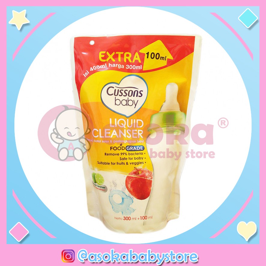 Cussons Liquid Cleanser 300ml+100ml ASOKA