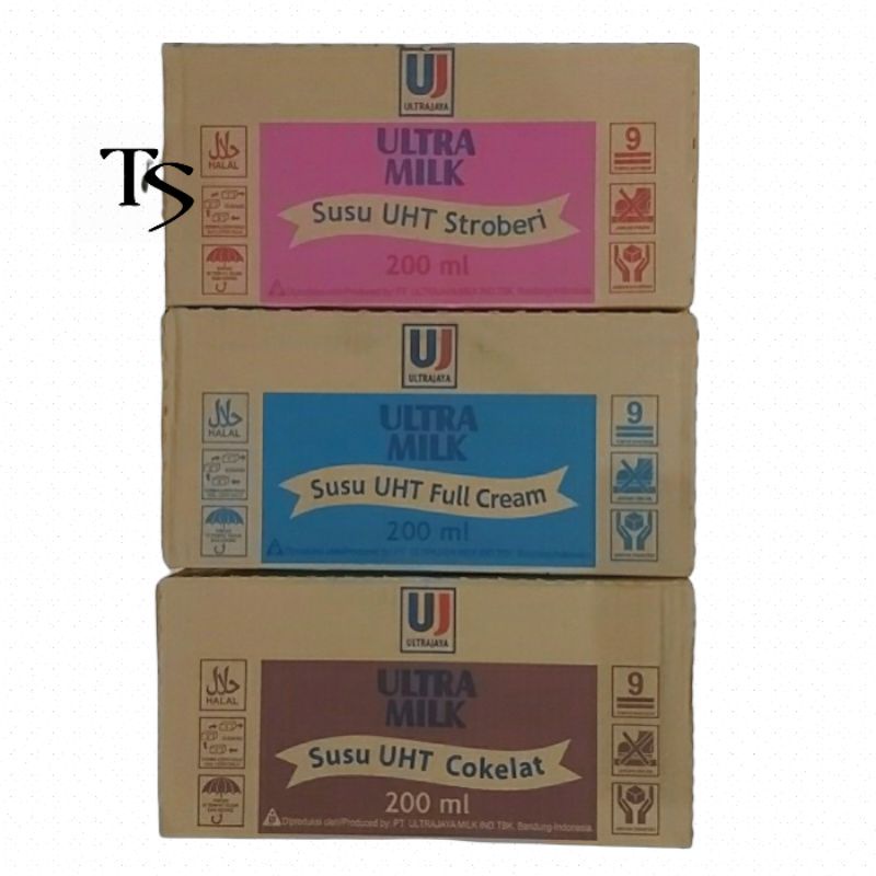 

Susu Uht ultra milk 200ml×24pcs COKELAT/VANILA/STROBERI Tanggung Murah