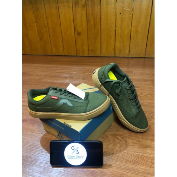 Aerostreet Massive Low Gum Army BNIB - Sepatu Sneakers Casual