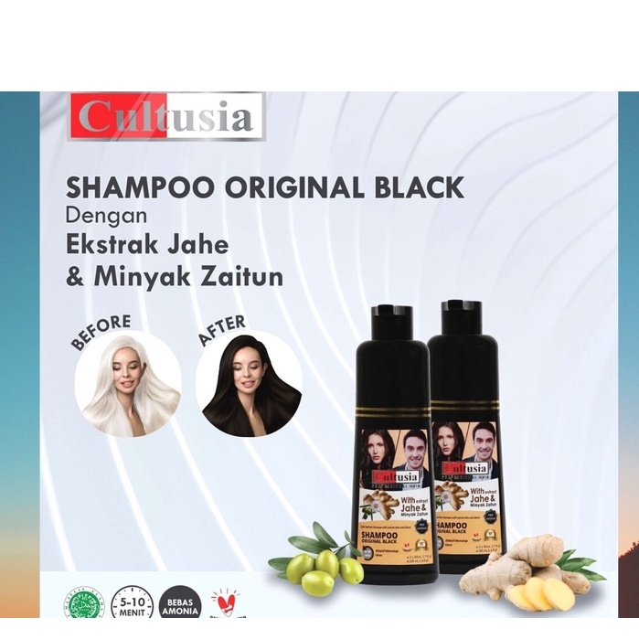 CULTUSIA CAT RAMBUT SHAMPO0/CAT SHAMPO INSTAN / COLORING SHAMPOO 160ML