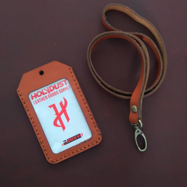 

ID Card holder kulit name tag kulit asli simpel vintage
