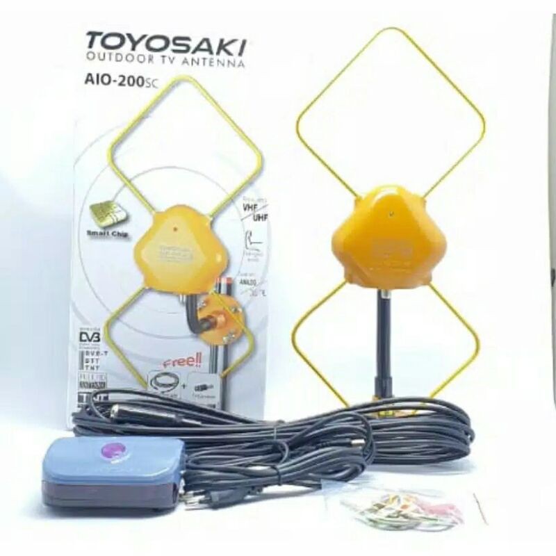 Antena LED, LCD, Plasma TV Digital Diluar / Outdoor / Indoor / Dalam Toyosaki AIO 200