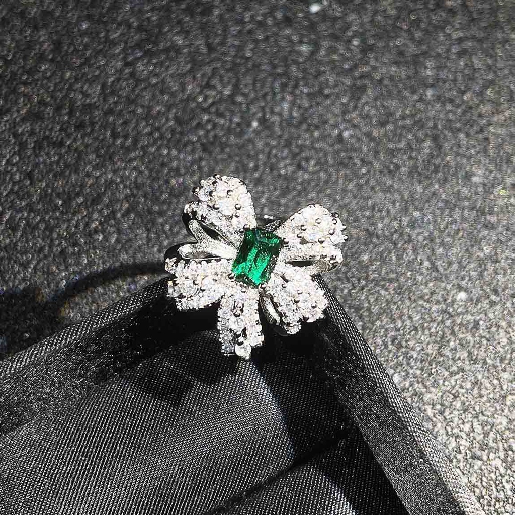 Hu Hu Hu Hu Hu Alat Bantu Pasang Kacamata♡ Set Anting Tusuk + Kalung + Cincin Bahan Tembaga Untuk Wanita