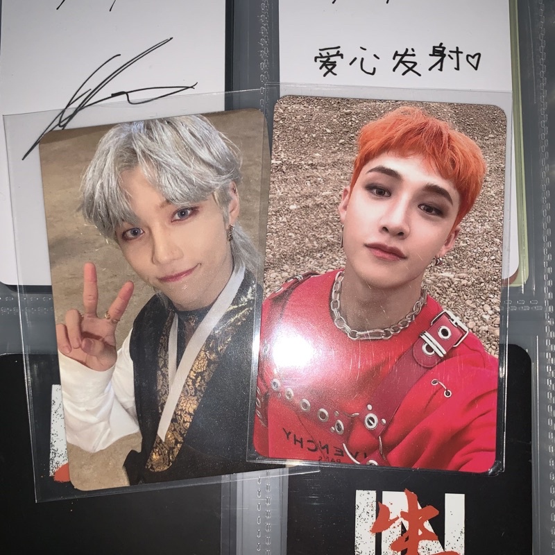 stray kids skz noeasy no easy pc photocard felix hanbok bangchan chan baju merah