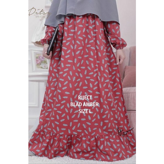 BOOKED RAHMA REJECT SALE DITSY BLAD AMBER size L