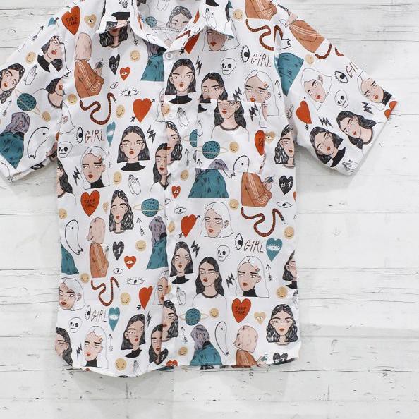 HipNop KEMEJA HAWAI kemeja pantai Pria / Baju Hawai / kemeja santai / kemeja motif pria MIX