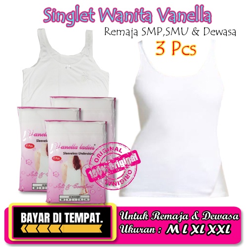 Tanktop &amp; kamisol/Singlet Wanita Remaja dan Dewasa kaos dalam Vanella Tanktop ABG-Vegasus Store(COD)