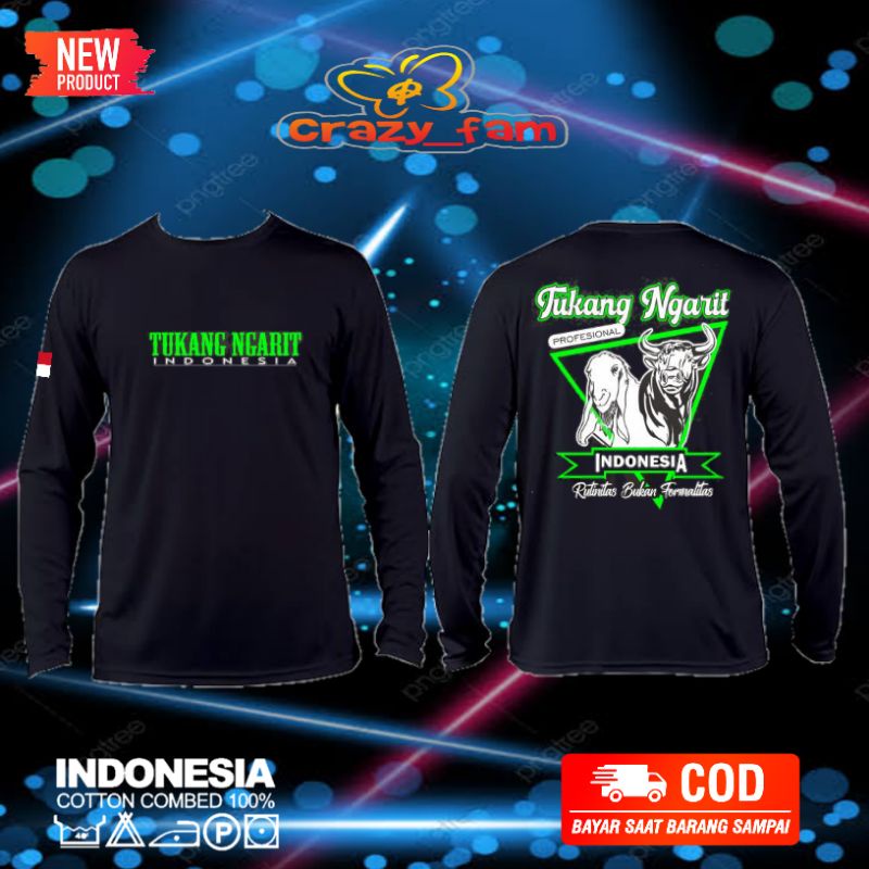 KAOS BAJU TUKANG NGARIT LENGAN PANJANG