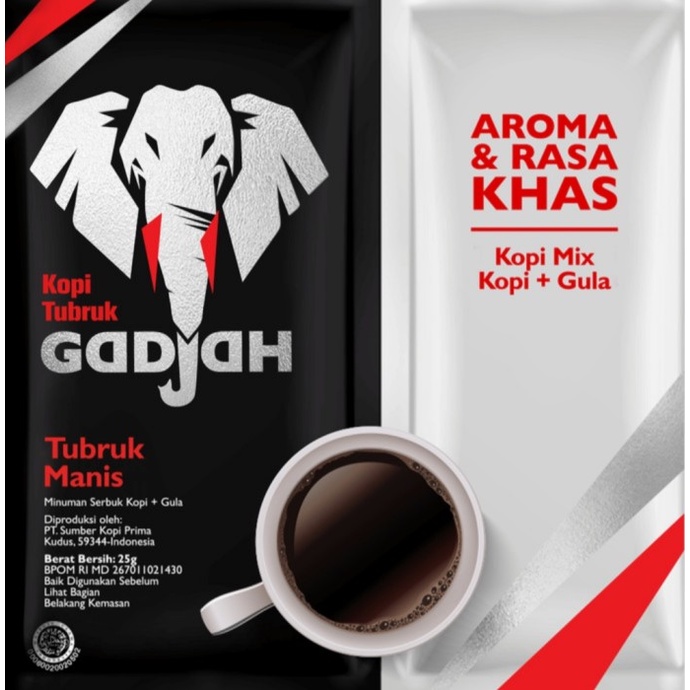 

Gajah Kopi Tubruk Manis 25gr