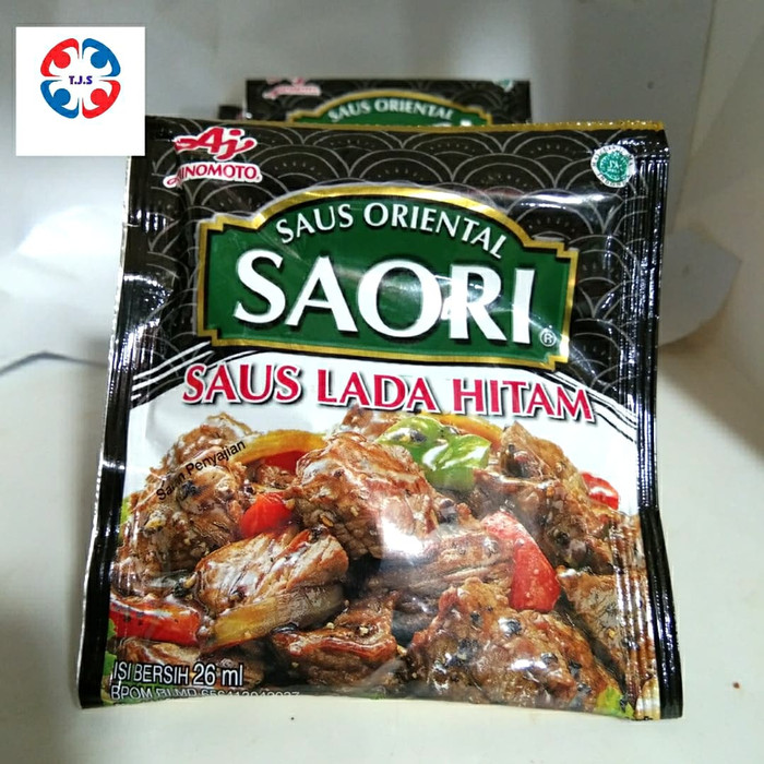 

sauce saori lada hitam 22 ml x 10 renteng