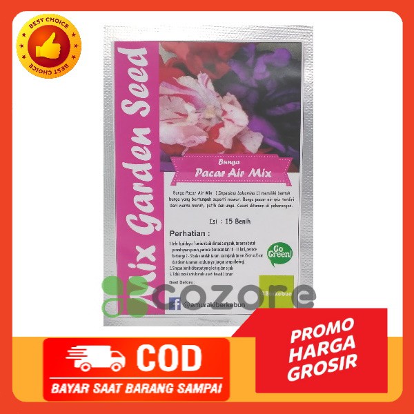 Benih Bunga Pacar Air Mix - Mix Garden Seed