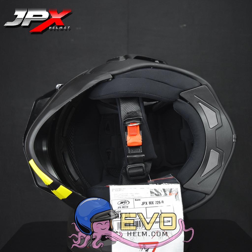 HELM JPX MX726R MOTIF R-04 MARZ SUPERBLACK ORIGINAL JPX MX 726R - ONGKIR TERMURAH 2KG