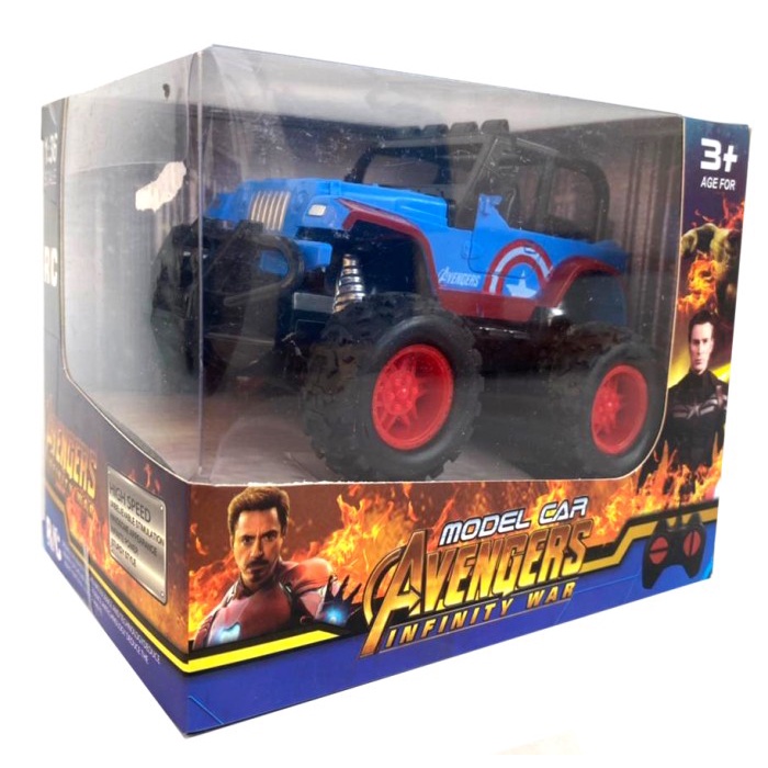 RC Mobil Mini Jeep Captain America - Mainan Mobil Remote control
