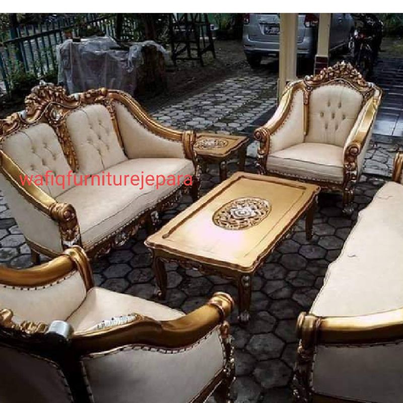 Set romawi Ganesa jati ukir Jepara