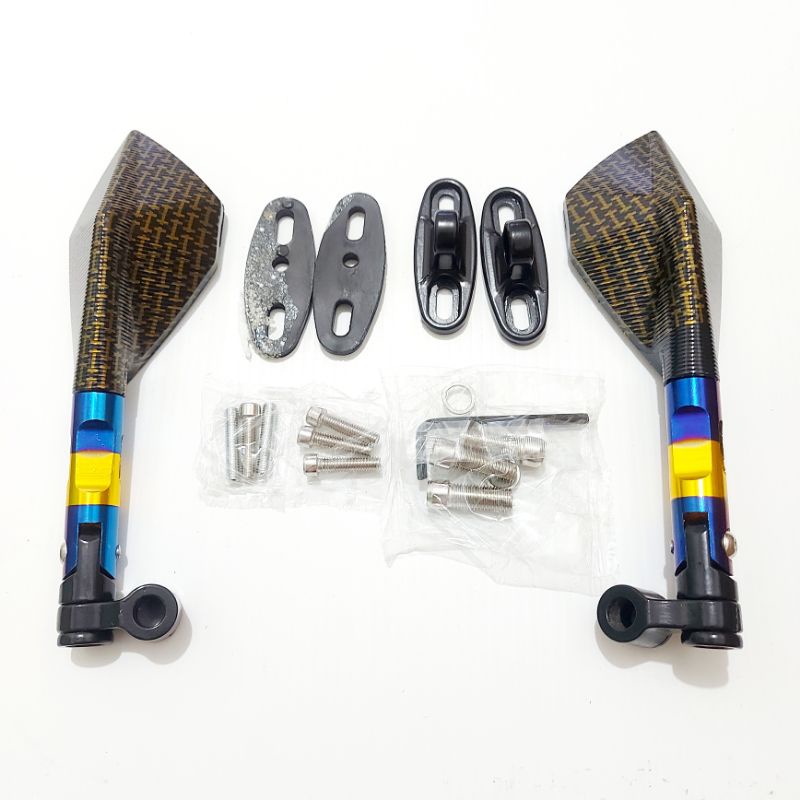 Spion Tomok Carbon V2 Twotone 2Tone CNC Universal atau Spion Tomok V2 Full Twotone cnc Universal-4