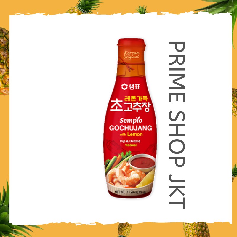 

Sempio Gochujang with Lemon 330gr Dip and Drizzle Vegan Hot Pepper Paste Korea