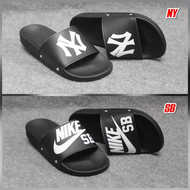 Nike ！Musim Panas Mode Baru Bantalan Udara Sandal Pria Dan Wanita Sandal Slippers